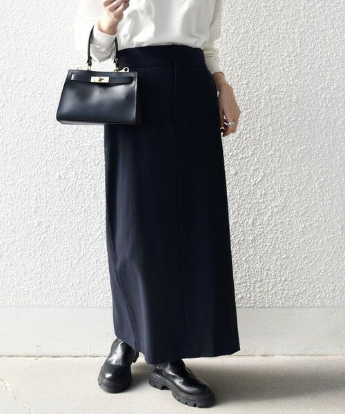 SHIPS / シップス ロング・マキシ丈スカート | SHIPS any:〈洗濯機可能〉ウォーム ストレッチ Iライン ベイカー スカート | 詳細22
