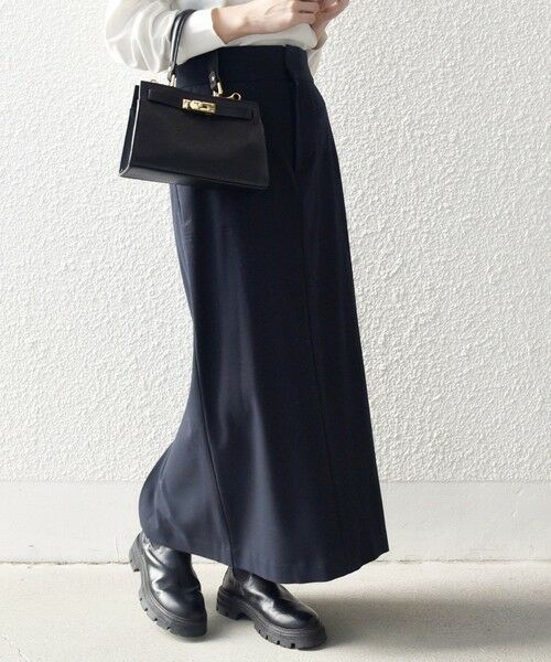 SHIPS / シップス ロング・マキシ丈スカート | SHIPS any:〈洗濯機可能〉ウォーム ストレッチ Iライン ベイカー スカート | 詳細23