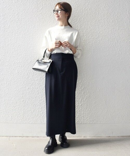 SHIPS / シップス ロング・マキシ丈スカート | SHIPS any:〈洗濯機可能〉ウォーム ストレッチ Iライン ベイカー スカート | 詳細19