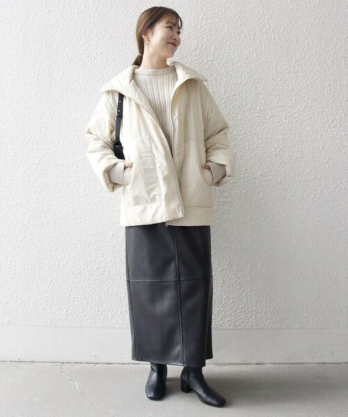 SHIPS / シップス ブルゾン | 【WEB限定】SHIPS any: 中綿 ダブル ジップ スタンド ブルゾン | 詳細10