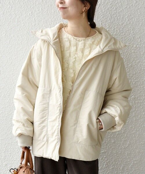 SHIPS / シップス ブルゾン | 【WEB限定】SHIPS any: 中綿 ダブル ジップ スタンド ブルゾン | 詳細3