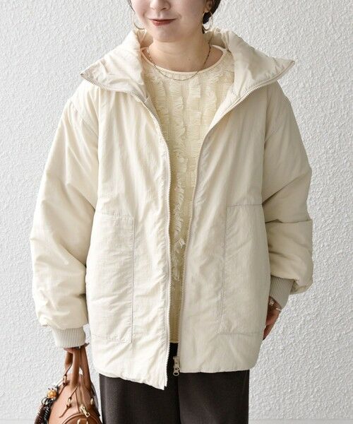 SHIPS / シップス ブルゾン | 【WEB限定】SHIPS any: 中綿 ダブル ジップ スタンド ブルゾン | 詳細4