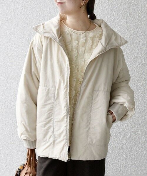 SHIPS / シップス ブルゾン | 【WEB限定】SHIPS any: 中綿 ダブル ジップ スタンド ブルゾン | 詳細8