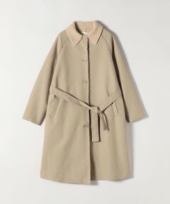 SHIPS / シップス ステンカラーコート | FLAT YOU: ポリエステル ムートン ボア ロング コート