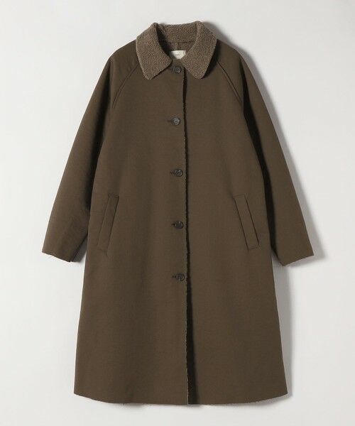 SHIPS / シップス ステンカラーコート | FLAT YOU: ポリエステル ムートン ボア ロング コート | 詳細2