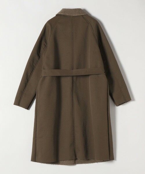 SHIPS / シップス ステンカラーコート | FLAT YOU: ポリエステル ムートン ボア ロング コート | 詳細3