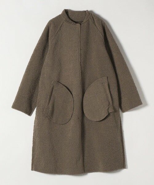 SHIPS / シップス ステンカラーコート | FLAT YOU: ポリエステル ムートン ボア ロング コート | 詳細4