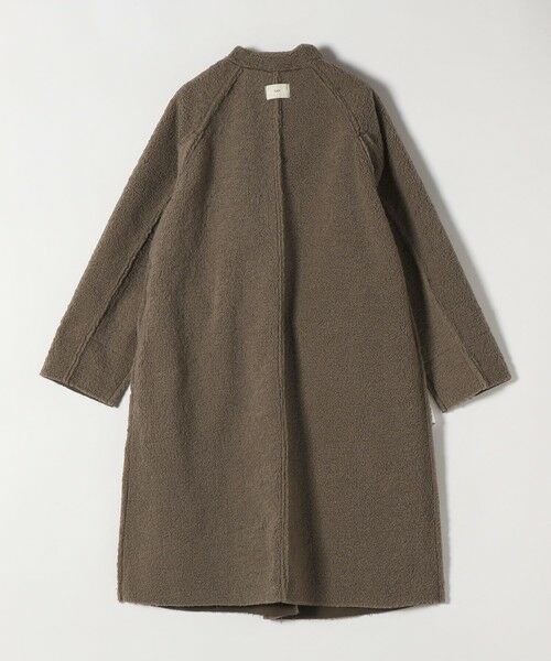 SHIPS / シップス ステンカラーコート | FLAT YOU: ポリエステル ムートン ボア ロング コート | 詳細5