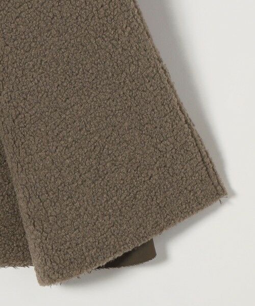 SHIPS / シップス ステンカラーコート | FLAT YOU: ポリエステル ムートン ボア ロング コート | 詳細9