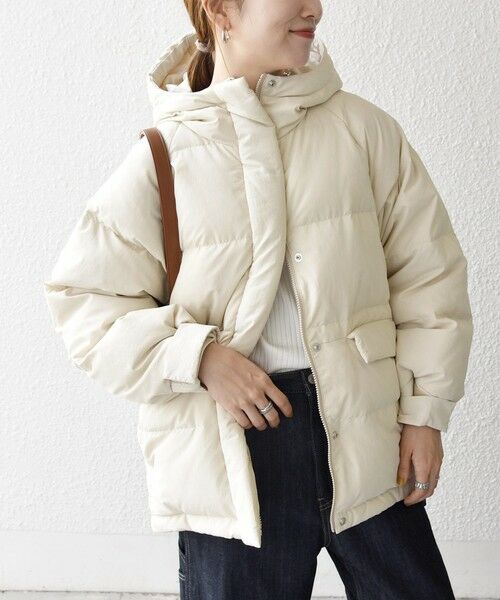 SHIPS / シップス ダウンジャケット・ベスト | 《一部追加予約》【WEB限定】SHIPS any: フーディ ショート ダウン ジャケット 2 | 詳細3