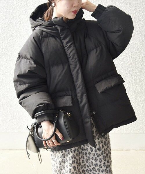 SHIPS / シップス ダウンジャケット・ベスト | 《一部追加予約》【WEB限定】SHIPS any: フーディ ショート ダウン ジャケット 2 | 詳細18