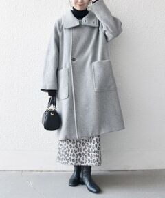 SHIPS / シップス その他アウター | SHIPS any: PURE WOOL スタンド ＆ ビッグカラー コート