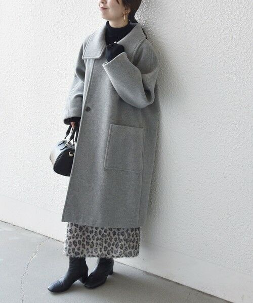 SHIPS / シップス その他アウター | SHIPS any: PURE WOOL スタンド ＆ ビッグカラー コート | 詳細10