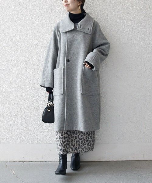 SHIPS / シップス その他アウター | SHIPS any: PURE WOOL スタンド ＆ ビッグカラー コート | 詳細2