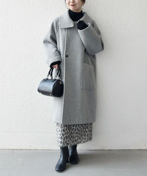 SHIPS / シップス その他アウター | SHIPS any: PURE WOOL スタンド ＆ ビッグカラー コート | 詳細3