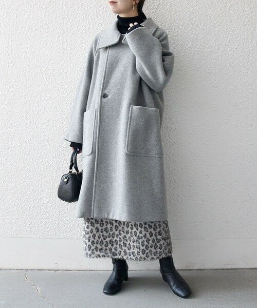 SHIPS / シップス その他アウター | SHIPS any: PURE WOOL スタンド ＆ ビッグカラー コート | 詳細8