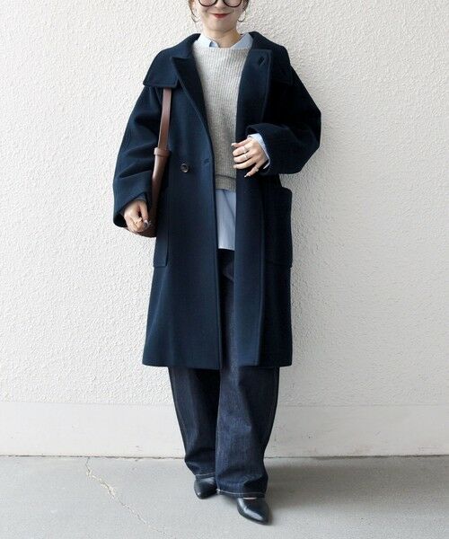 SHIPS / シップス その他アウター | SHIPS any: PURE WOOL スタンド ＆ ビッグカラー コート | 詳細24