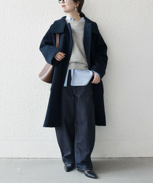 SHIPS / シップス その他アウター | SHIPS any: PURE WOOL スタンド ＆ ビッグカラー コート | 詳細25