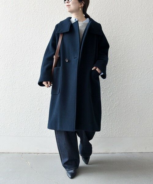 SHIPS / シップス その他アウター | SHIPS any: PURE WOOL スタンド ＆ ビッグカラー コート | 詳細29