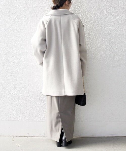 SHIPS / シップス その他アウター | 【WEB限定】SHIPS any: PURE WOOL スタンド & テーラード ハーフ コート | 詳細13