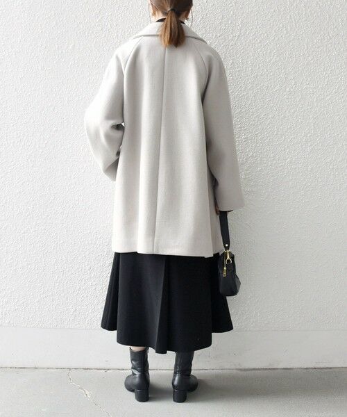 SHIPS / シップス その他アウター | 【WEB限定】SHIPS any: PURE WOOL スタンド & テーラード ハーフ コート | 詳細2