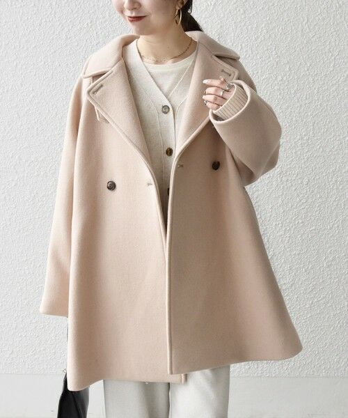 SHIPS / シップス その他アウター | 【WEB限定】SHIPS any: PURE WOOL スタンド & テーラード ハーフ コート | 詳細21