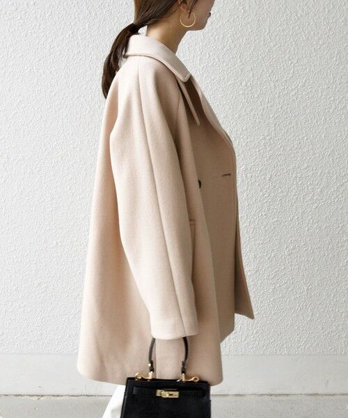 SHIPS / シップス その他アウター | 【WEB限定】SHIPS any: PURE WOOL スタンド & テーラード ハーフ コート | 詳細23