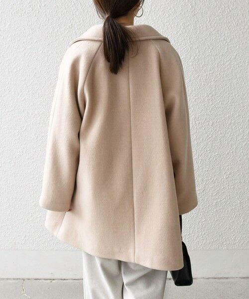 SHIPS / シップス その他アウター | 【WEB限定】SHIPS any: PURE WOOL スタンド & テーラード ハーフ コート | 詳細24