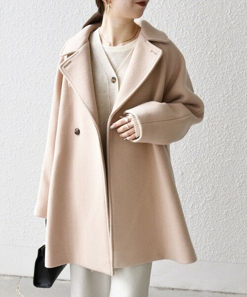 SHIPS / シップス その他アウター | 【WEB限定】SHIPS any: PURE WOOL スタンド & テーラード ハーフ コート | 詳細25