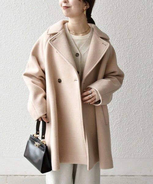 SHIPS / シップス その他アウター | 【WEB限定】SHIPS any: PURE WOOL スタンド & テーラード ハーフ コート | 詳細26