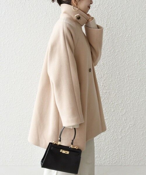 SHIPS / シップス その他アウター | 【WEB限定】SHIPS any: PURE WOOL スタンド & テーラード ハーフ コート | 詳細29