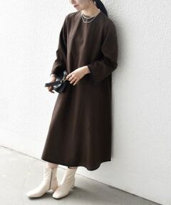 SHIPS / シップス ロング・マキシ丈ワンピース | SHIPS any: ヘリンボーン パイピング フレア ワンピース