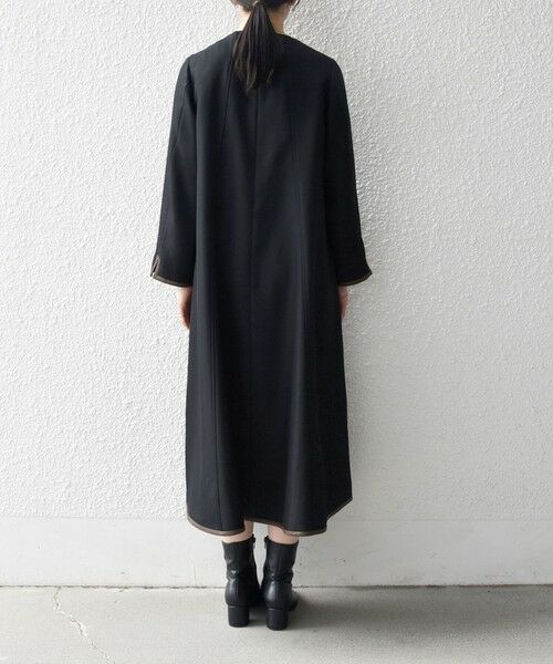 SHIPS / シップス ロング・マキシ丈ワンピース | SHIPS any: ヘリンボーン パイピング フレア ワンピース | 詳細10