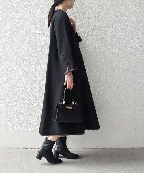 SHIPS / シップス ロング・マキシ丈ワンピース | SHIPS any: ヘリンボーン パイピング フレア ワンピース | 詳細3