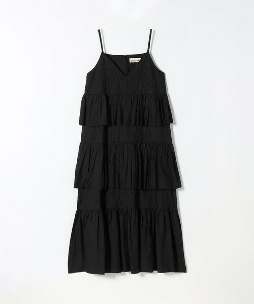 SHIPS / シップス ロング・マキシ丈ワンピース | bon_meur:〈洗濯機可能〉ロゴ エンブロイダリー ティアード キャミ ワンピース | 詳細12