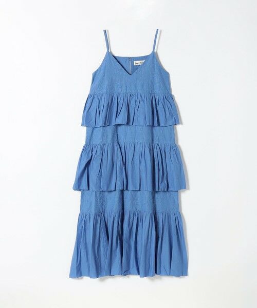 SHIPS / シップス ロング・マキシ丈ワンピース | bon_meur:〈洗濯機可能〉ロゴ エンブロイダリー ティアード キャミ ワンピース | 詳細18