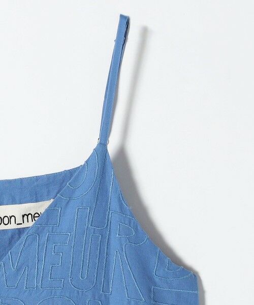 SHIPS / シップス ロング・マキシ丈ワンピース | bon_meur:〈洗濯機可能〉ロゴ エンブロイダリー ティアード キャミ ワンピース | 詳細21