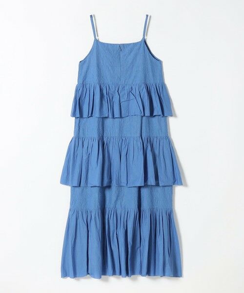 SHIPS / シップス ロング・マキシ丈ワンピース | bon_meur:〈洗濯機可能〉ロゴ エンブロイダリー ティアード キャミ ワンピース | 詳細22