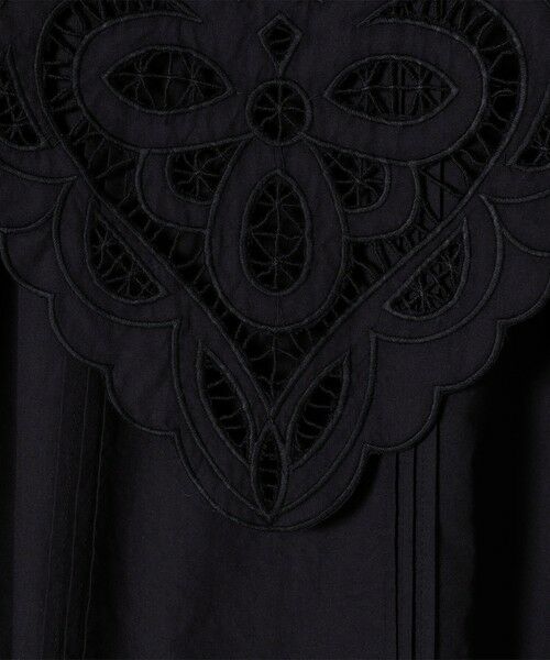 SHIPS / シップス ロング・マキシ丈ワンピース | bon_meur:〈洗濯機可能〉レース ビッグカラー ギャザー パフ シャツワンピース | 詳細17