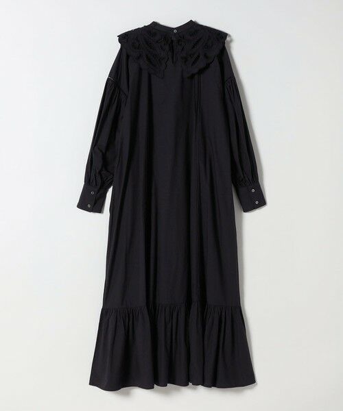 SHIPS / シップス ロング・マキシ丈ワンピース | bon_meur:〈洗濯機可能〉レース ビッグカラー ギャザー パフ シャツワンピース | 詳細18