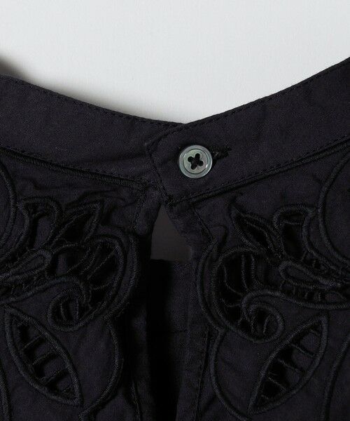 SHIPS / シップス ロング・マキシ丈ワンピース | bon_meur:〈洗濯機可能〉レース ビッグカラー ギャザー パフ シャツワンピース | 詳細20