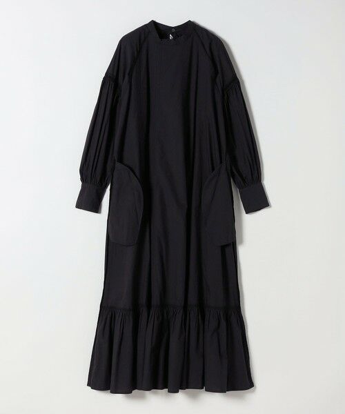 SHIPS / シップス ロング・マキシ丈ワンピース | bon_meur:〈洗濯機可能〉レース ビッグカラー ギャザー パフ シャツワンピース | 詳細22