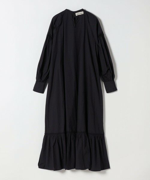 SHIPS / シップス ロング・マキシ丈ワンピース | bon_meur:〈洗濯機可能〉レース ビッグカラー ギャザー パフ シャツワンピース | 詳細23