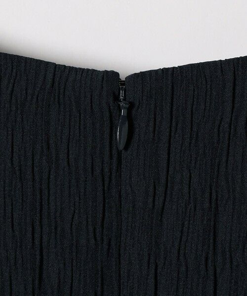 SHIPS / シップス ロング・マキシ丈ワンピース | 《予約》SHIPS any:〈手洗い可能〉ジャカード ウエスト タック ノーカラー ワンピース［NAVY BLUE］ | 詳細29