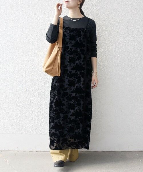 SHIPS / シップス ロング・マキシ丈ワンピース | SHIPS any:〈手洗い可能〉フラワー オパール ロング キャミワンピース | 詳細2