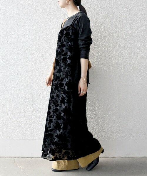 SHIPS / シップス ロング・マキシ丈ワンピース | SHIPS any:〈手洗い可能〉フラワー オパール ロング キャミワンピース | 詳細5