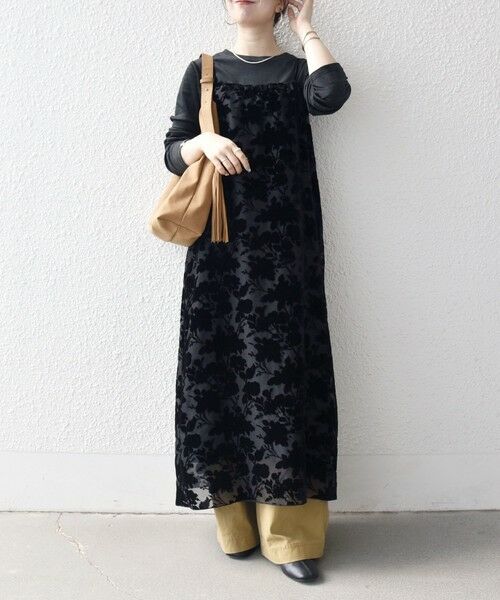 SHIPS / シップス ロング・マキシ丈ワンピース | SHIPS any:〈手洗い可能〉フラワー オパール ロング キャミワンピース | 詳細6