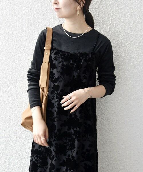 SHIPS / シップス ロング・マキシ丈ワンピース | SHIPS any:〈手洗い可能〉フラワー オパール ロング キャミワンピース | 詳細7