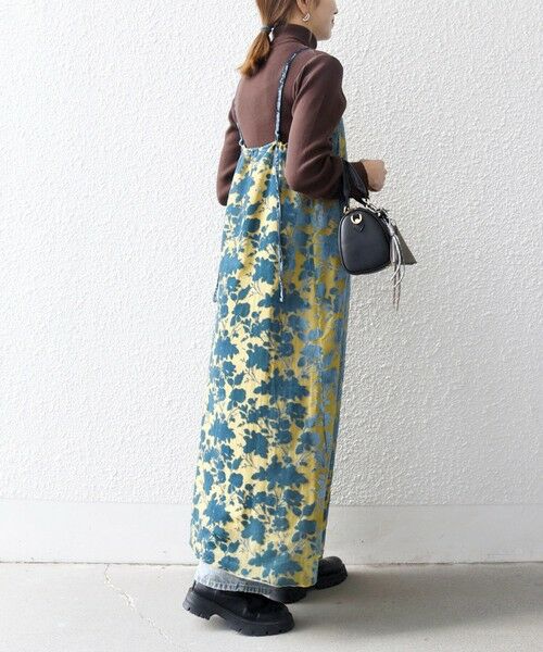 SHIPS / シップス ロング・マキシ丈ワンピース | SHIPS any:〈手洗い可能〉フラワー オパール ロング キャミワンピース | 詳細12