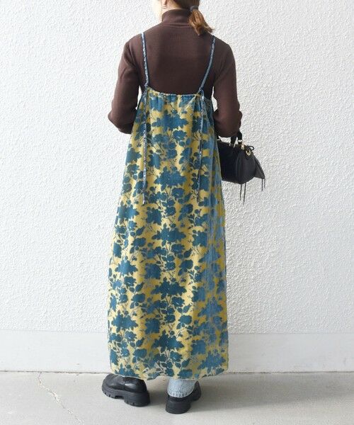 SHIPS / シップス ロング・マキシ丈ワンピース | SHIPS any:〈手洗い可能〉フラワー オパール ロング キャミワンピース | 詳細13